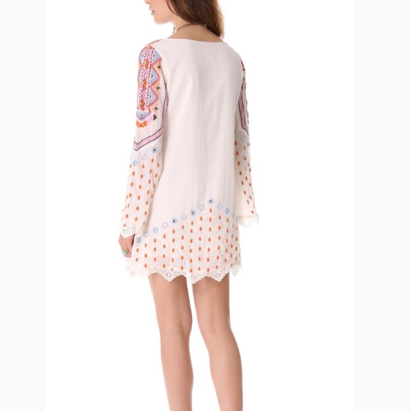 Free People angel wings embroidered dress - Picture 2 of 4